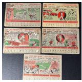 5-Card 1956 Topps Baseball Card Lot