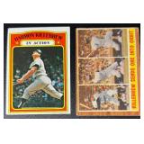 2-Card Vintage Harmon Killebrew Minnesota Twins Baseball Card Lot (1962 & 1972)