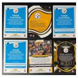 6-Card Chase Claypool Pittsburgh Steelers Rookie Football Card Lot  Nice Color!