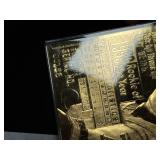 1996 Bleachers Derek Jeter 23 Karat Gold Card (Made on a sheet on 23kt pure gold!!!) Commemorative Edition New York Yankees Baseball Card