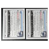 2-Card 2020 Bowman Chrome 1st Joe Ryan Rookie Baseball Card Lot (Twins & Rays)