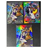 3-Card 2024 Topps Composite Randy Moss Refractor/X-Fractor Minnesota Vikings Football Card Lot
