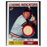2005 Topps Pristine Legends Tony Oliva GAME USED Bat Piece Minnesota Twins Baseball Card #LT-10