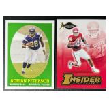 2-Card Adrian Peterson Minnesota Vikings Rookie Football Card Lot