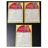 3-Card 1990 NBA Hoops Michael Jordan Chicago Bulls Basketball Card Lot