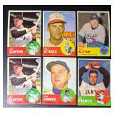 6-Card 1963 Topps Vintage Baseball Card Lot