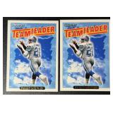 2-Card 1993 Topps Gold Barry Sanders Team Leader Detroit Lions Football Card Lot