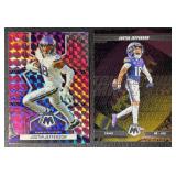 2-Card Justin Jefferson Minnesota Vikings Insert/Parallel Football Card Lot