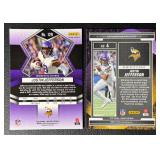 2-Card Justin Jefferson Minnesota Vikings Insert/Parallel Football Card Lot
