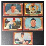5-Card 1955 Topps Vintage Baseball Card Lot