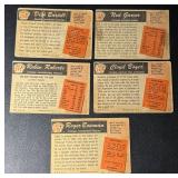 5-Card 1955 Topps Vintage Baseball Card Lot