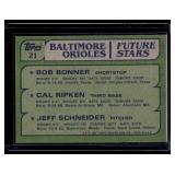Cal Ripken Jr RC 1982 Topps Orioles Future Stars #21 Vintage Rookie Baseball Card