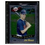 Joe Mauer Topps Chrome RC 2002 #622 Rookie Minnesota Twins Baseball Card