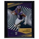Justin Jefferson RC 2020 Chronicles Clear Vision #CS-11 Rookie Minnesota Vikings Football Card