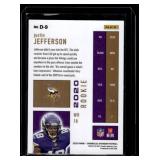 Justin Jefferson RC 2020 Chronicles Dynagom #D-9 Rookie Minnesota Vikings Football Card