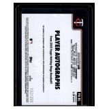 Brooks Lee Auto RC /200 2025 Topps Hilday Mega Player Autographs #PA-BL Numbered 132/200 Minnesota Twins Rookie Baseball Card