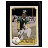 Rickey Henderson 2nd Year 1981 Fleer #351 Vintage Baseball Card