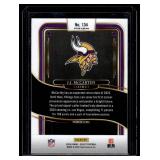 JJ McCarthy RC 2024 Select Prizm Premier Level #134 Rookie Minnesota Vikings Football Card