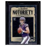JJ McCarthy RC Notoriety 2024 Mosaic #21 Rookie Minnesota Vikings Football Card