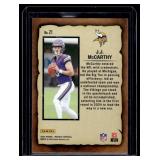 JJ McCarthy RC Notoriety 2024 Mosaic #21 Rookie Minnesota Vikings Football Card