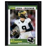 JJ McCarthy RC 2024 Score #8 Rookie Minnesota Vikings Football Card