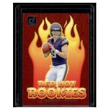JJ McCarthy Red Hot Rookies RC 2023 Donruss #RHR-JJM Minnesota Vikings Football Card