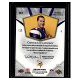 John David Booty Auto RC /165 2008 Upper Deck Icons Rookie Brilliance #RB19 Minnesota Vikings Football Card