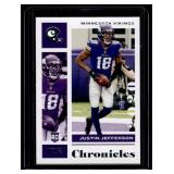 Justin Jefferson RC 2020 Chronicles #52 Rookie Minnesota Vikings Football Card