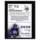 Justin Jefferson RC 2020 Chronicles #52 Rookie Minnesota Vikings Football Card