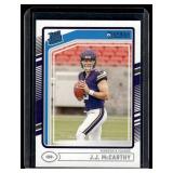 JJ McCarthy RC 2024 Donruss Rated Rookie #303 Minnesota Vikings Football Card