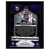 Justin Jefferson 2024 Pink Mosaic Prizm #143 Minnesota Vikings Football Card