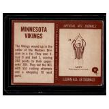 Minnesota Vikings Team Card 1967 Philadelphia #97 Vintage Football Card