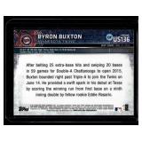 Byron Buxton RC Pulsar Refractor 2015 Topps Chrome #US136 Rookie Minnesota Twins Baseball Card