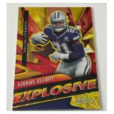 Ezekiel Elliott /10 Explosive SSP Gold Insert 2021 Absolute #E11 Numbered 04/10 Football Card