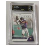 Justin Jefferson GMA 10 Gem Mint 2023 Prestige For the Record Xtra Points #7 Minnesota Vikings Football Card