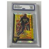 Naz Reid Graded 10 Gem mint 2020-21 Flux Prizm Silver Pulsar Minnesota Timberwolves Basketball Card