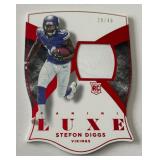 Stefon Diggs /49 RC Patch Die Cut 2015 Luxe #95 Numbered 28/49 Rookie Minnesota Vikings Football Card