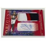 Jayden Higgins RPS /99 2025 Origins #RJJ-JHS Auto Multi-Color Jumbo Patch Numbered 29/99 Rookie Football Card