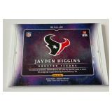 Jayden Higgins RPS /99 2025 Origins #RJJ-JHS Auto Multi-Color Jumbo Patch Numbered 29/99 Rookie Football Card