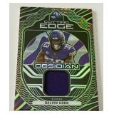 Dalvin Cook /50 Patch 2021 Obsidian Cutting Edge #CS-DC Minnesota Vikings Football Card