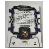 Jordan Addison RC Relic 2023 Pink Prizm Rookie Gear #RC-JA Minnesota Vikings Football Card