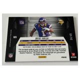Jairus Wright RPA /49 Auto Mult-Patch 2012 Prime #135 Numbered 34/49 Rookie Minnesota Vikings Football Card