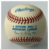 Bob Feller Signed Baseball Rawlings OALB Budig Ball