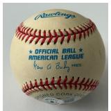 Reggie Jackson Signed Baseball With Beckett and PSA COA Inscribed "573 HRs" Rawlings OALB Budig Ball