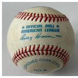 Mark McGwire Signed Baseball Rawlings OALB Brown Ball