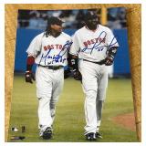 David Ortiz and Manny Ramirez Signed 8x10" Baseball Photo
