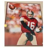 Joe Montana Signed and Framed Photo with Steiner COA 22x26"