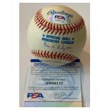 Eddie Murray Auto Ball PSA COA Rawlings OALB Budig Baseball