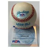 Frank Thomas Auto Ball PSA COA Rawlings OALB Budig Baseball