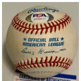 Tony Oliva Auto Ball PSA COA Rawlings OALB Brown Baseball